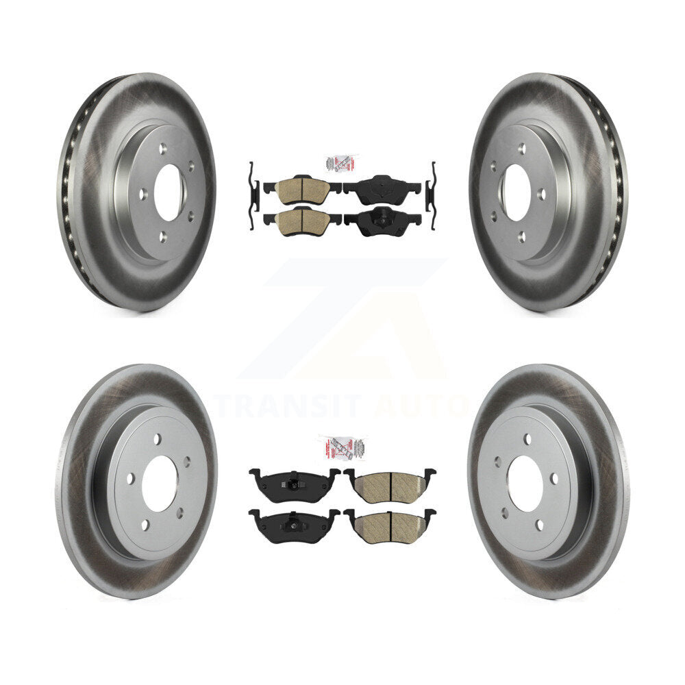 Disc Rotors and Ceramic (Front) & Semi-Metallic (Rear) Brake Pads Kit-KGA-101859 - Kit.bestparts.ca Kit.bestparts.ca