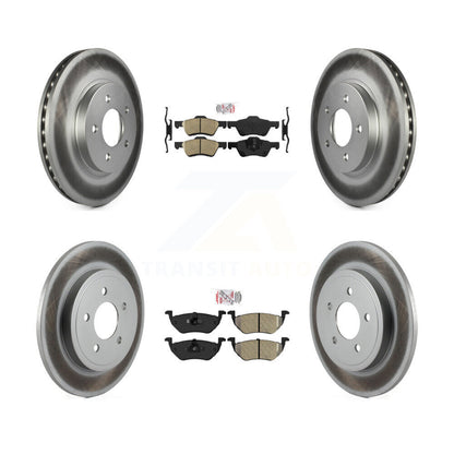 Disc Rotors and Ceramic (Front) & Semi-Metallic (Rear) Brake Pads Kit-KGA-101859 - Kit.bestparts.ca