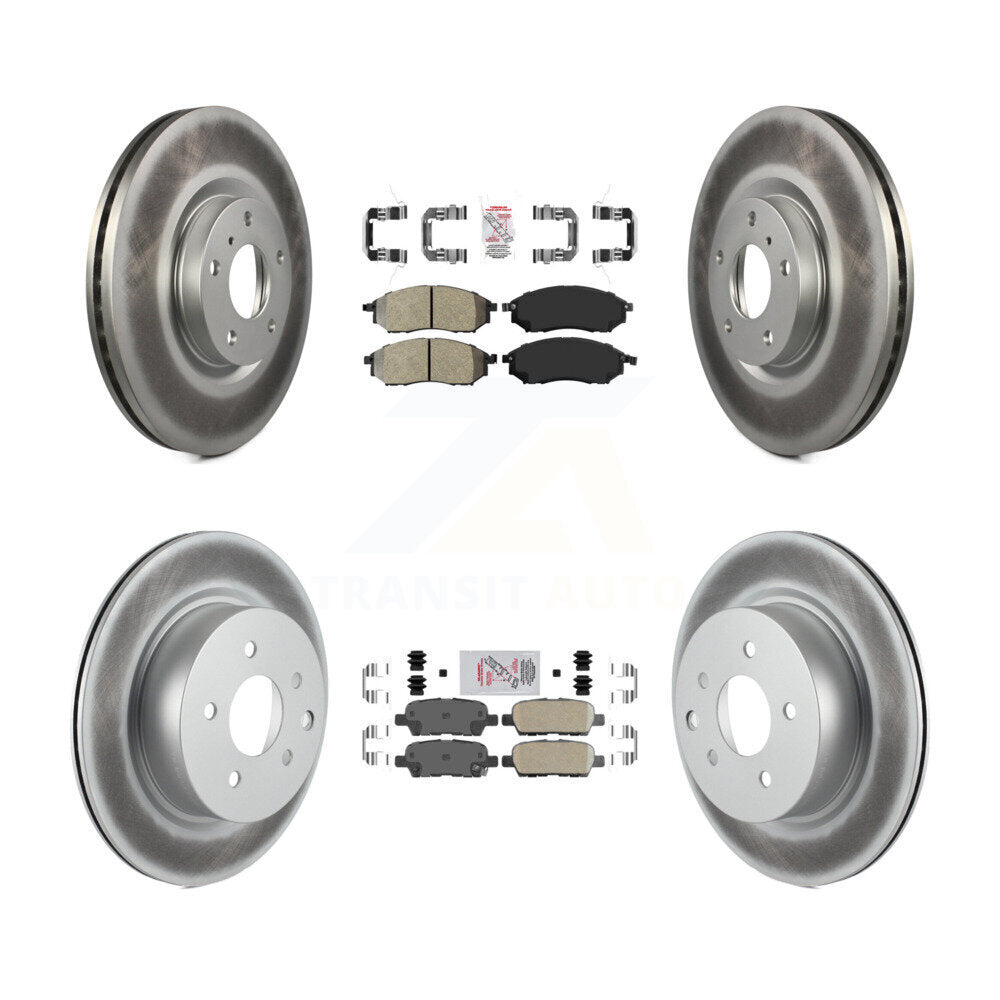 disc rotors and semi metallic front ceramic rear brake pads-kga-101886 - Kit.bestparts.ca