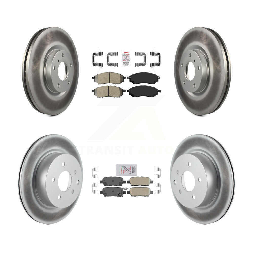 disc rotors and semi metallic front ceramic rear brake pads-kga-101889 - Kit.bestparts.ca