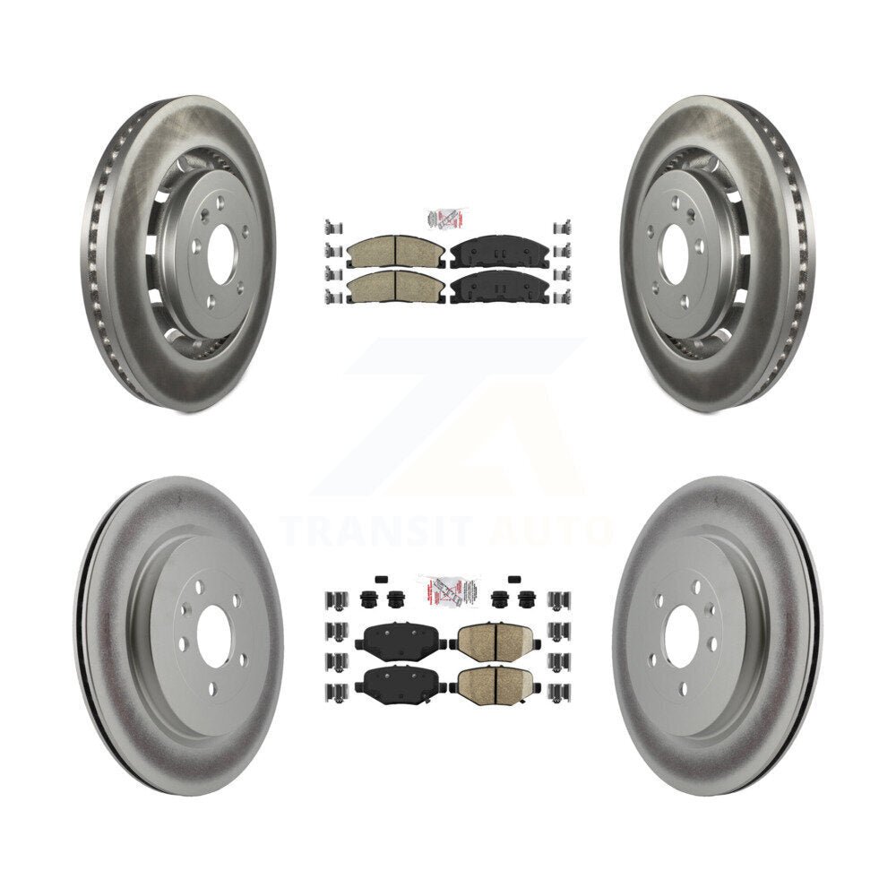 Disc Rotors and Ceramic (Front) & Semi-Metallic (Rear) Brake Pads Kit-KGA-102045 - Kit.bestparts.ca