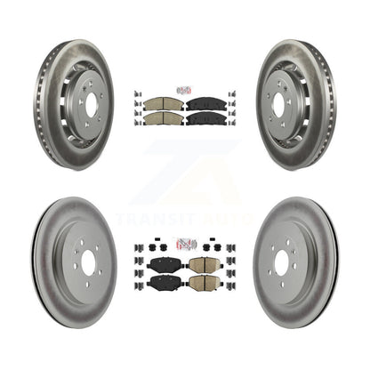 Disc Rotors and Ceramic (Front) & Semi-Metallic (Rear) Brake Pads Kit-KGA-102045 - Kit.bestparts.ca