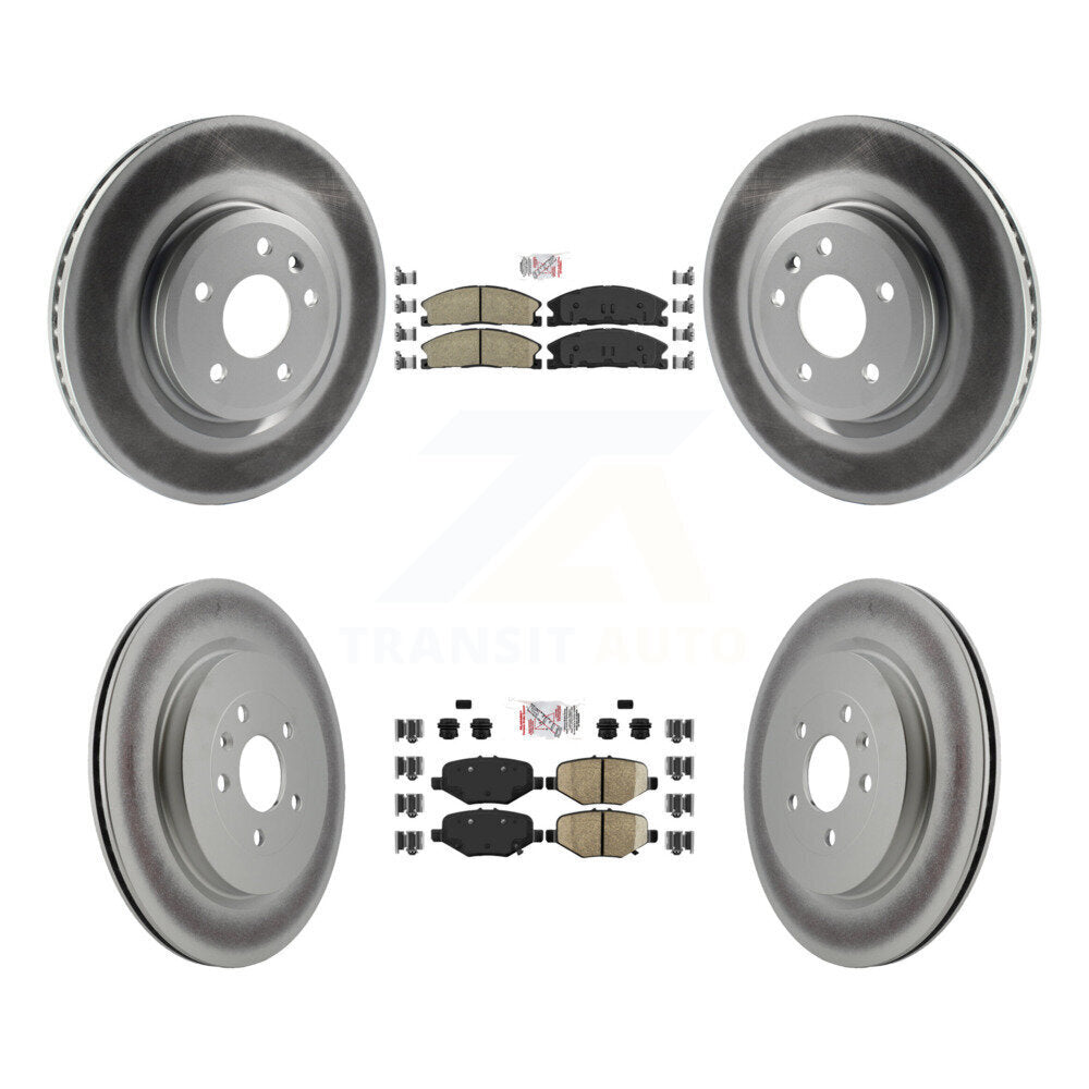 Disc Rotors and Ceramic (Front) & Semi-Metallic (Rear) Brake Pads Kit-KGA-102053 - Kit.bestparts.ca
