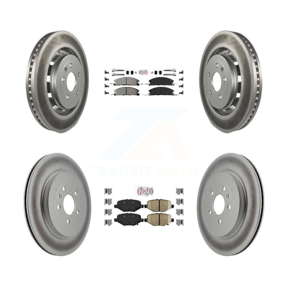 Disc Rotors and Semi-Metallic (Front) & Ceramic (Rear) Brake Pads Kit-KGA-102077 - Kit.bestparts.ca
