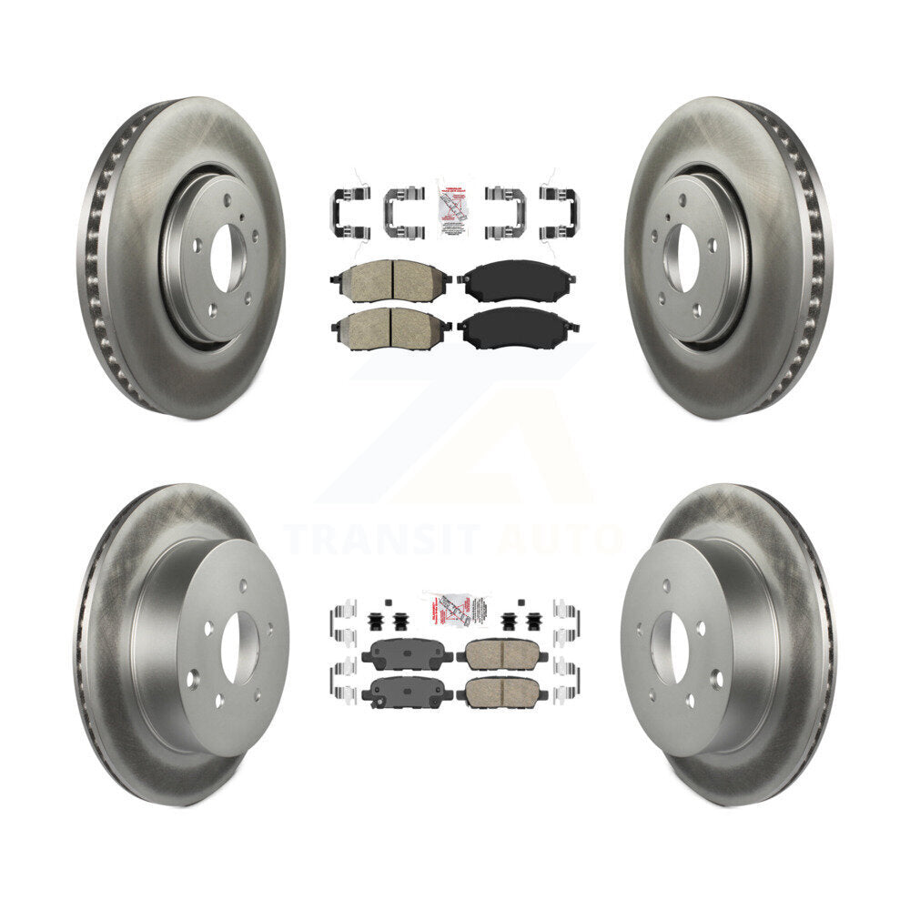 disc rotors and semi metallic front ceramic rear brake pads-kga-102126 - Kit.bestparts.ca