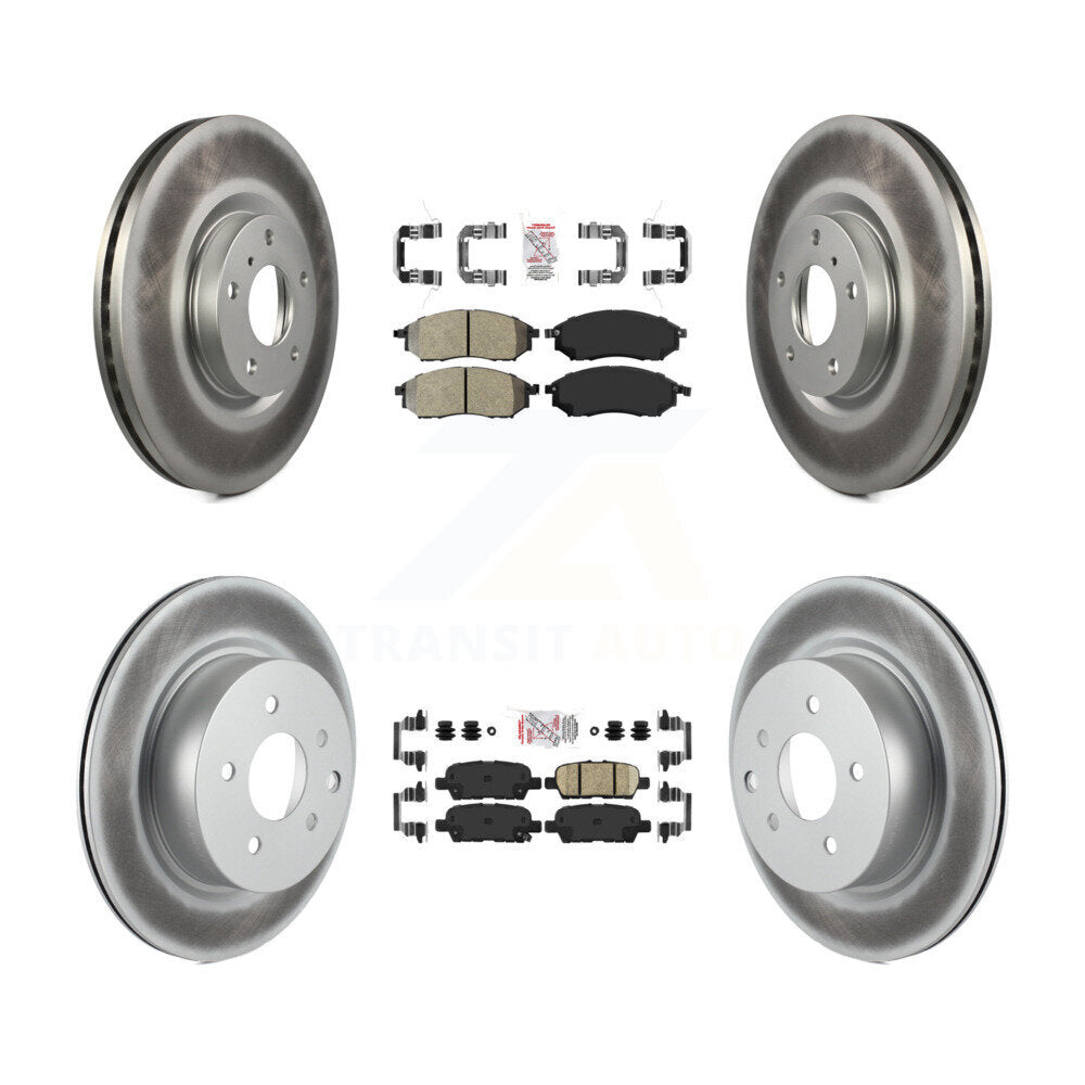 Disc Rotors and Semi-Metallic (Front) & Ceramic (Rear) Brake Pads Kit-KGA-102145 - Kit.bestparts.ca Kit.bestparts.ca