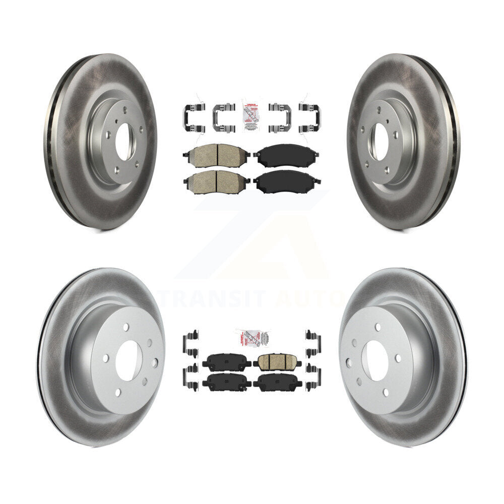 Disc Rotors and Semi-Metallic (Front) & Ceramic (Rear) Brake Pads Kit-KGA-102146 - Kit.bestparts.ca