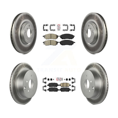 Disc Rotors and Semi-Metallic (Front) & Ceramic (Rear) Brake Pads Kit-KGA-102183 - Kit.bestparts.ca