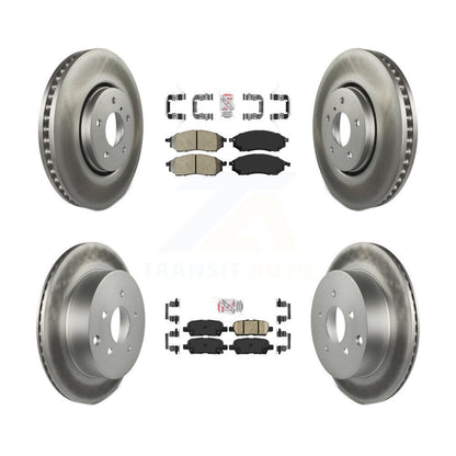 Disc Rotors and Semi-Metallic (Front) & Ceramic (Rear) Brake Pads Kit-KGA-102184