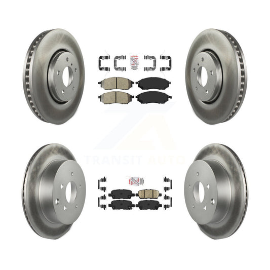 Disc Rotors and Semi-Metallic (Front) & Ceramic (Rear) Brake Pads Kit-KGA-102184