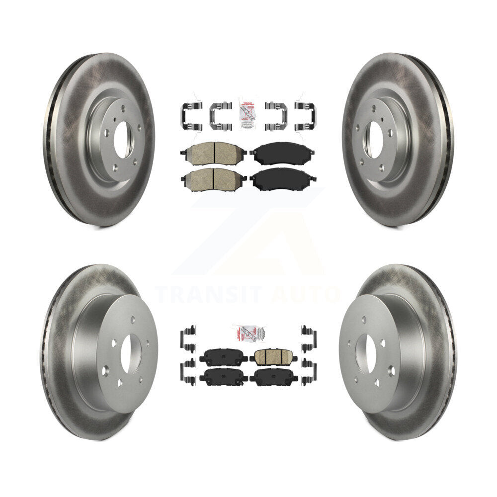 Disc Rotors and Semi-Metallic (Front) & Ceramic (Rear) Brake Pads Kit-KGA-102185 - Kit.bestparts.ca Kit.bestparts.ca