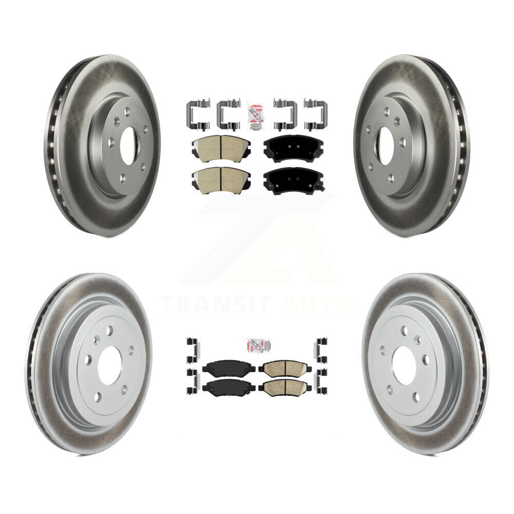 Disc Rotors and Semi-Metallic (Front) & Ceramic (Rear) Brake Pads Kit-KGA-102296 - Kit.bestparts.ca Kit.bestparts.ca