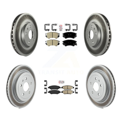 Disc Rotors and Semi-Metallic (Front) & Ceramic (Rear) Brake Pads Kit-KGA-102296 - Kit.bestparts.ca