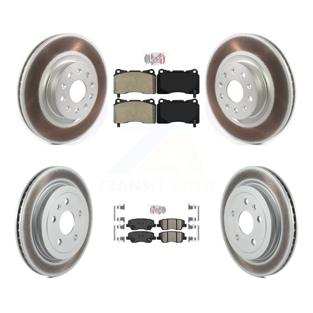 Disc Rotors and Semi-Metallic (Front) & Ceramic (Rear) Brake Pads Kit-KGA-102305 - Kit.bestparts.ca