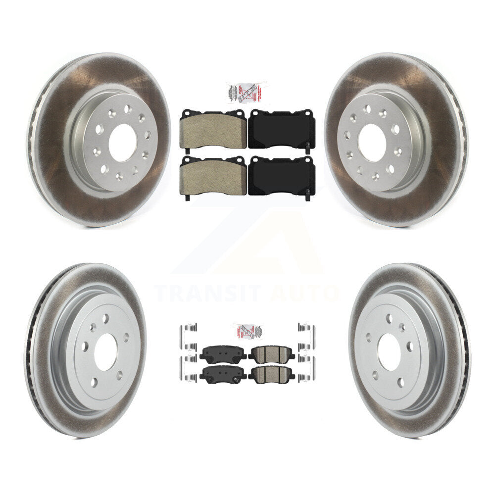 Disc Rotors and Semi-Metallic (Front) & Ceramic (Rear) Brake Pads Kit-KGA-102306 - Kit.bestparts.ca