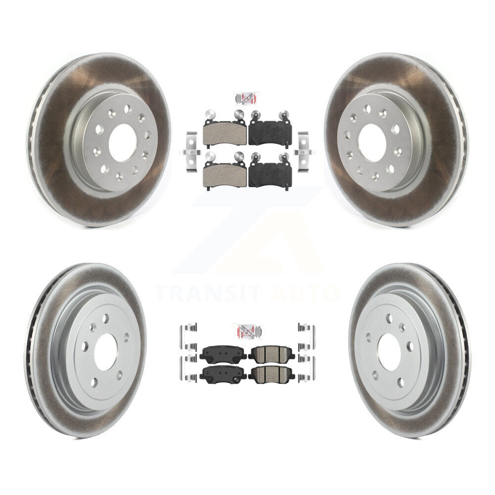 Disc Rotors and Semi-Metallic (Front) & Ceramic (Rear) Brake Pads Kit-KGA-102307 - Kit.bestparts.ca