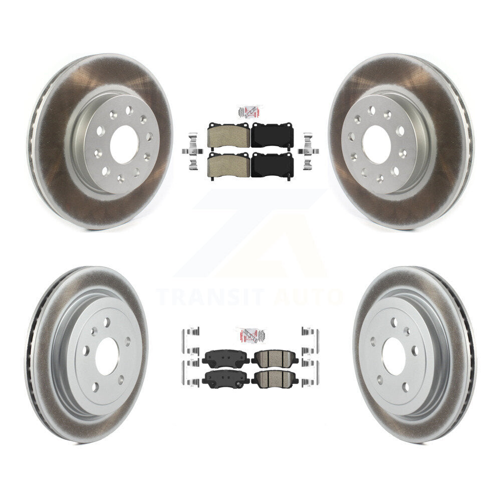 Disc Rotors and Semi-Metallic (Front) & Ceramic (Rear) Brake Pads Kit-KGA-102309 - Kit.bestparts.ca