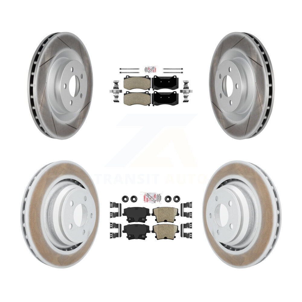 disc rotors and semi metallic front ceramic rear brake pads-kga-102365 - Kit.bestparts.ca