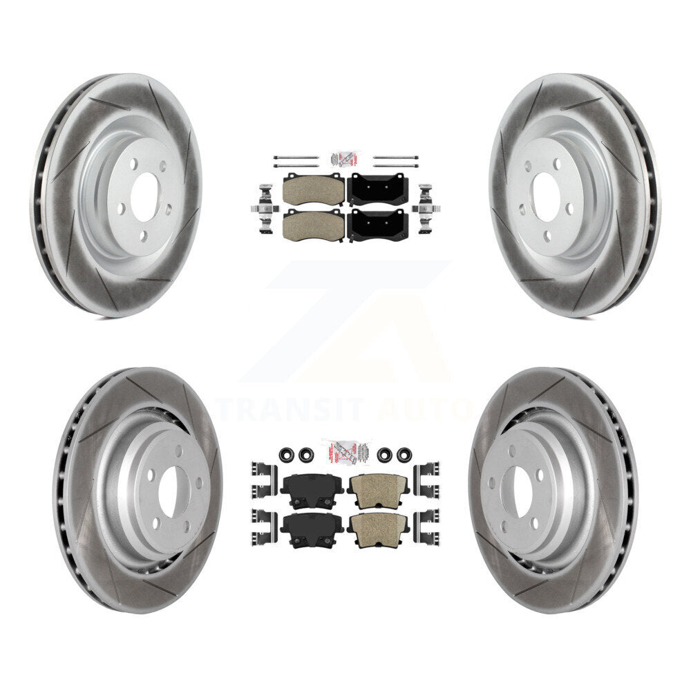 disc rotors and semi metallic front ceramic rear brake pads-kga-102367 - Kit.bestparts.ca