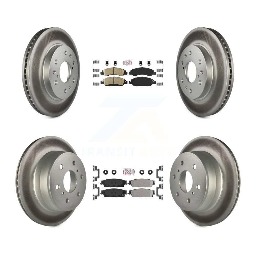 Disc Rotors and Ceramic (Front) & Semi-Metallic (Rear) Brake Pads Kit-KGA-102390 - Kit.bestparts.ca Kit.bestparts.ca