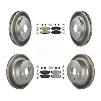 Disc Rotors and Ceramic (Front) & Semi-Metallic (Rear) Brake Pads Kit-KGA-102390 - Kit.bestparts.ca