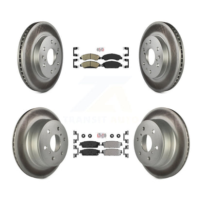 Disc Rotors and Ceramic (Front) & Semi-Metallic (Rear) Brake Pads Kit-KGA-102396 - Kit.bestparts.ca