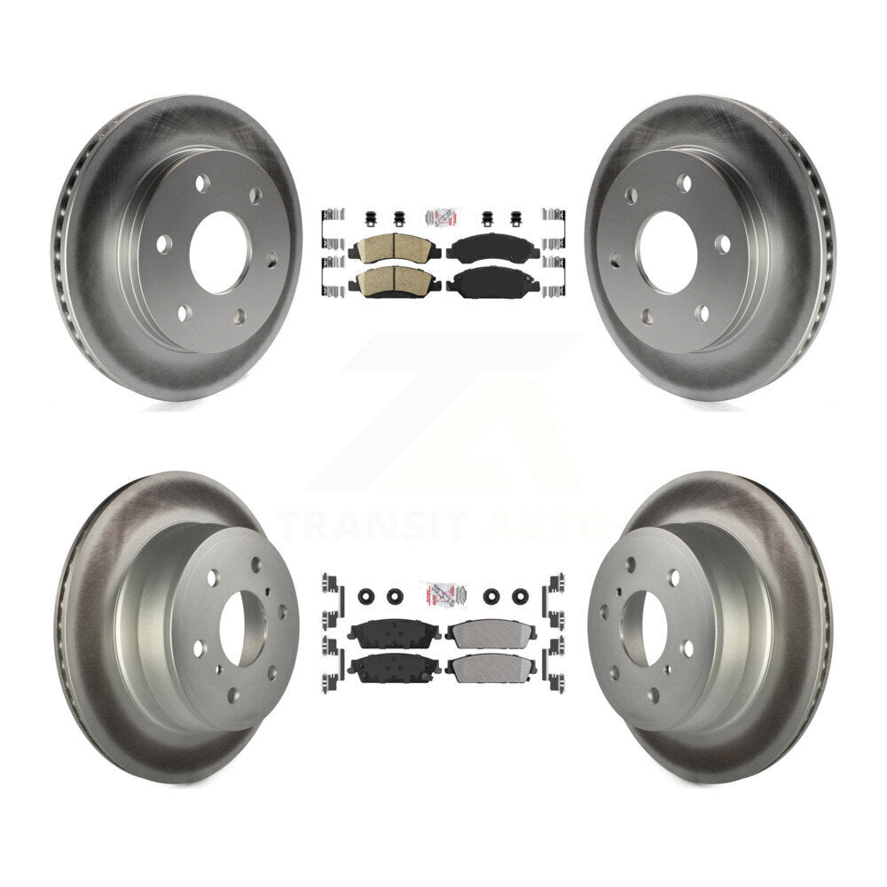 Disc Rotors and Ceramic (Front) & Semi-Metallic (Rear) Brake Pads Kit-KGA-102400 - Kit.bestparts.ca Kit.bestparts.ca