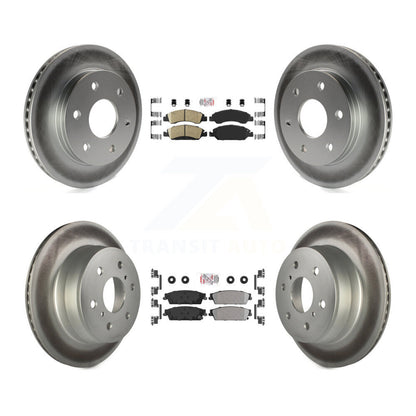 Disc Rotors and Ceramic (Front) & Semi-Metallic (Rear) Brake Pads Kit-KGA-102400 - Kit.bestparts.ca