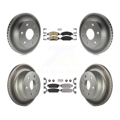 Disc Rotors and Ceramic (Front) & Semi-Metallic (Rear) Brake Pads Kit-KGA-102402 - Kit.bestparts.ca