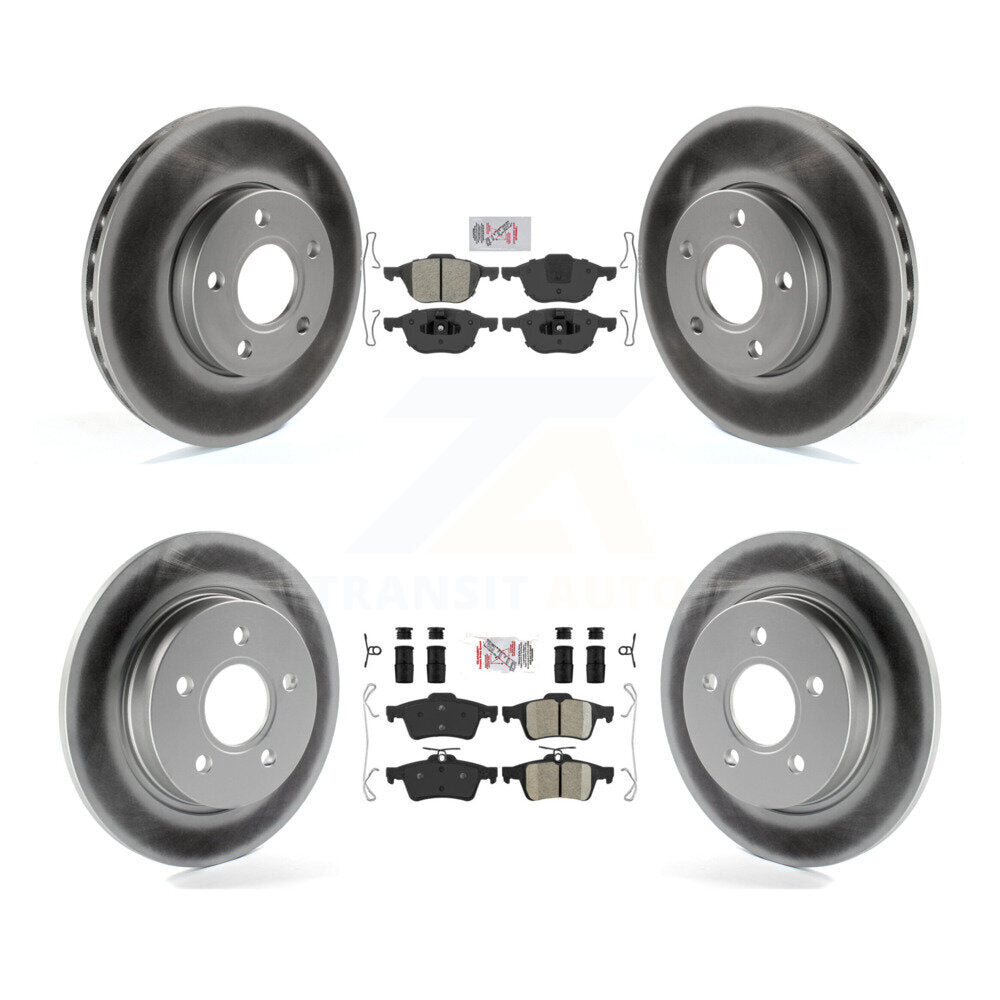 Disc Rotors and Semi-Metallic (Front) & Ceramic (Rear) Brake Pads Kit-KGA-102414 - Kit.bestparts.ca