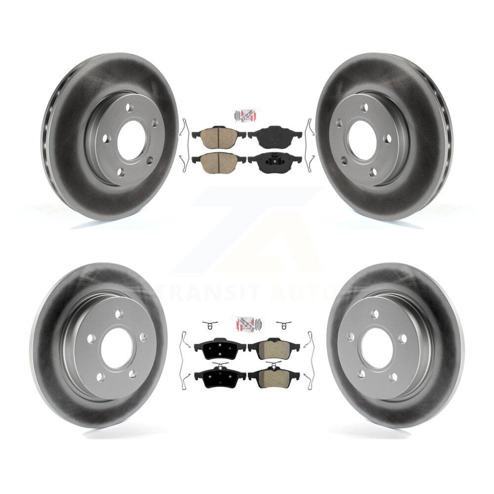 Disc Rotors and Ceramic (Front) & Semi-Metallic (Rear) Brake Pads Kit-KGA-102417 - Kit.bestparts.ca Kit.bestparts.ca