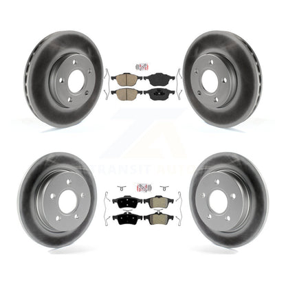 Disc Rotors and Ceramic (Front) & Semi-Metallic (Rear) Brake Pads Kit-KGA-102417 - Kit.bestparts.ca