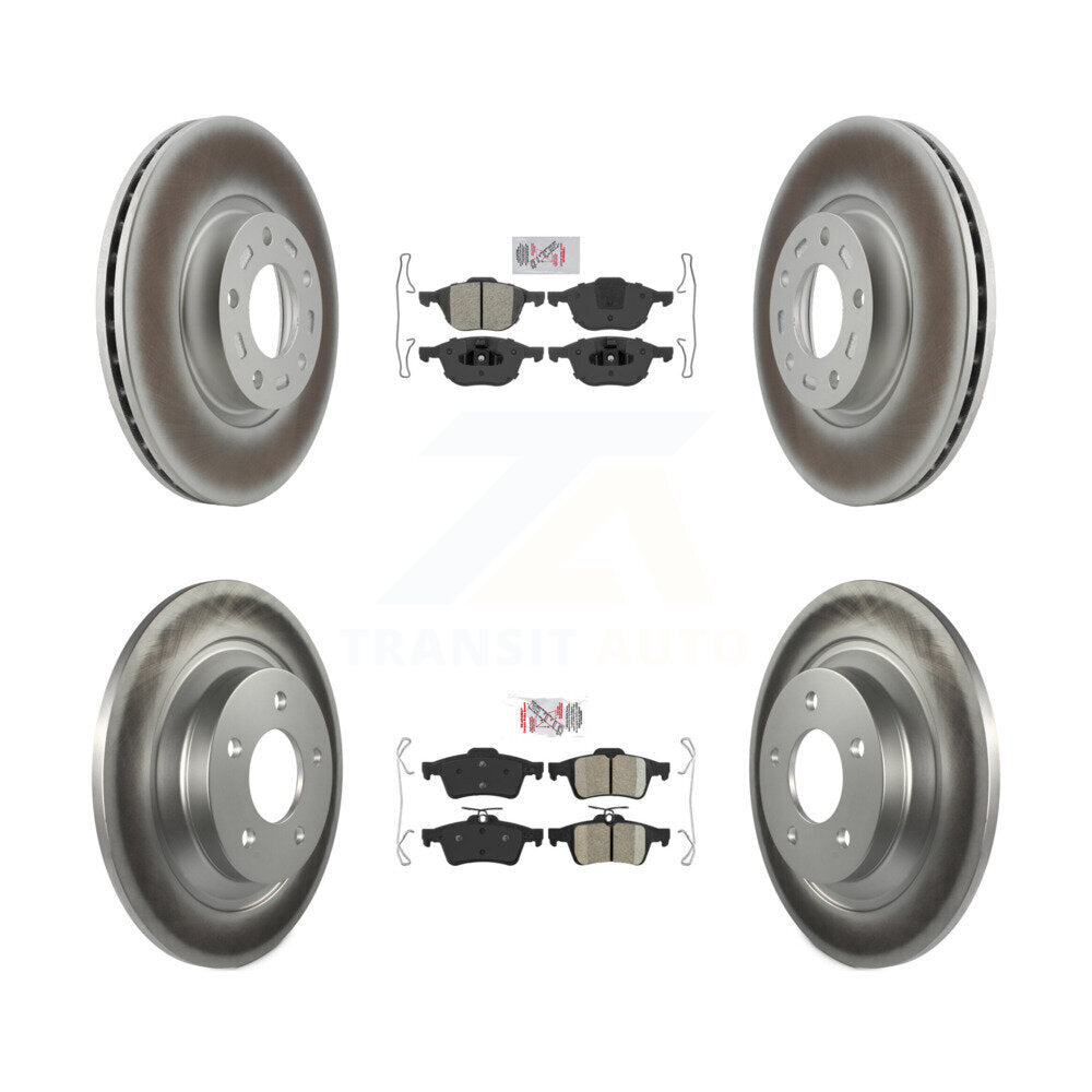 Disc Rotors and Semi-Metallic (Front) & Ceramic (Rear) Brake Pads Kit-KGA-102418 - Kit.bestparts.ca