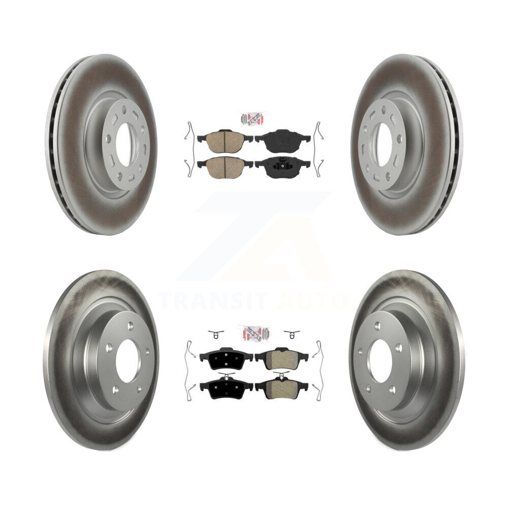 Disc Rotors and Ceramic (Front) & Semi-Metallic (Rear) Brake Pads Kit-KGA-102423 - Kit.bestparts.ca Kit.bestparts.ca