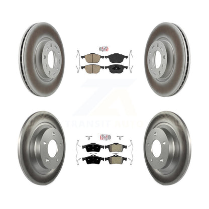 Disc Rotors and Ceramic (Front) & Semi-Metallic (Rear) Brake Pads Kit-KGA-102423 - Kit.bestparts.ca
