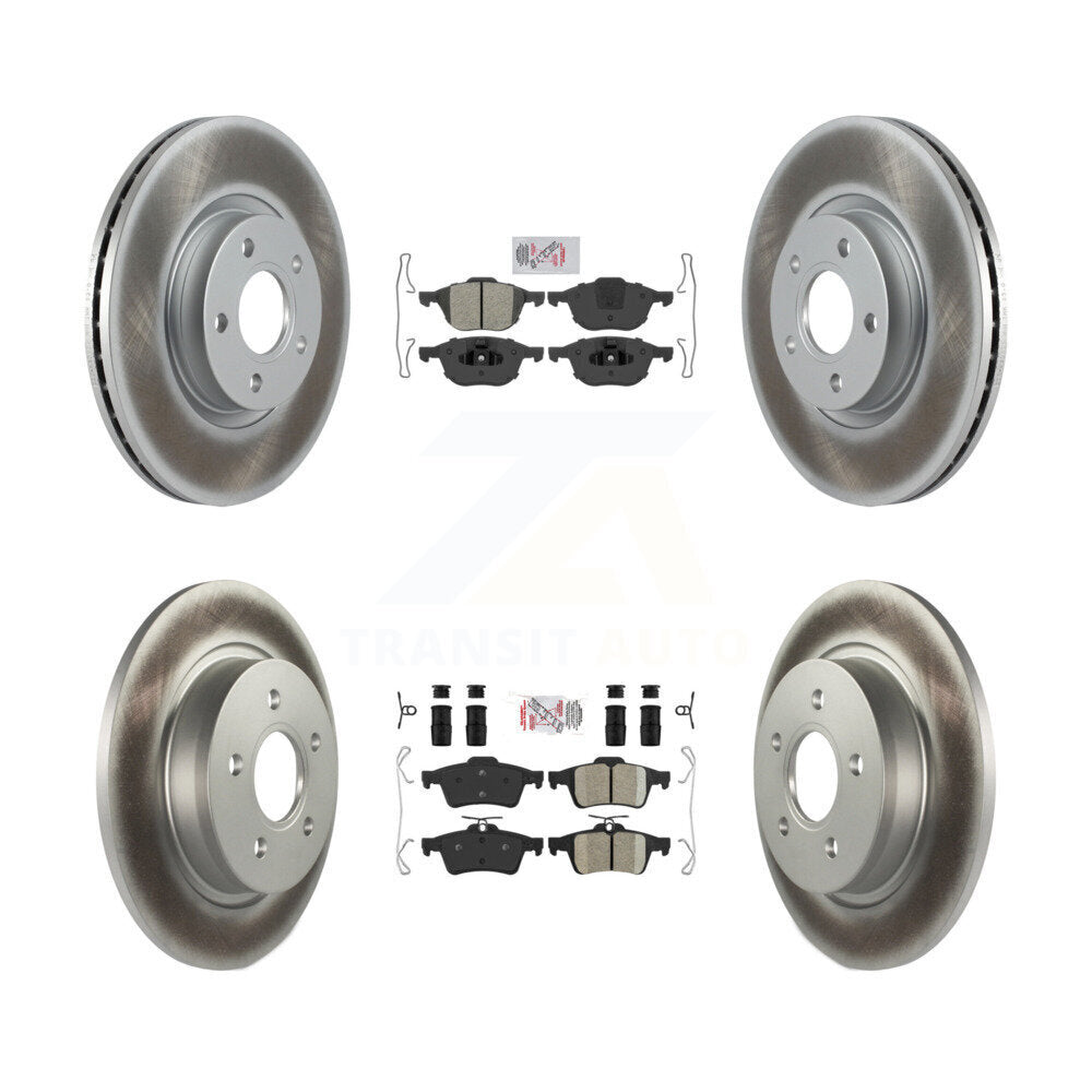 Disc Rotors and Semi-Metallic (Front) & Ceramic (Rear) Brake Pads Kit-KGA-102426 - Kit.bestparts.ca