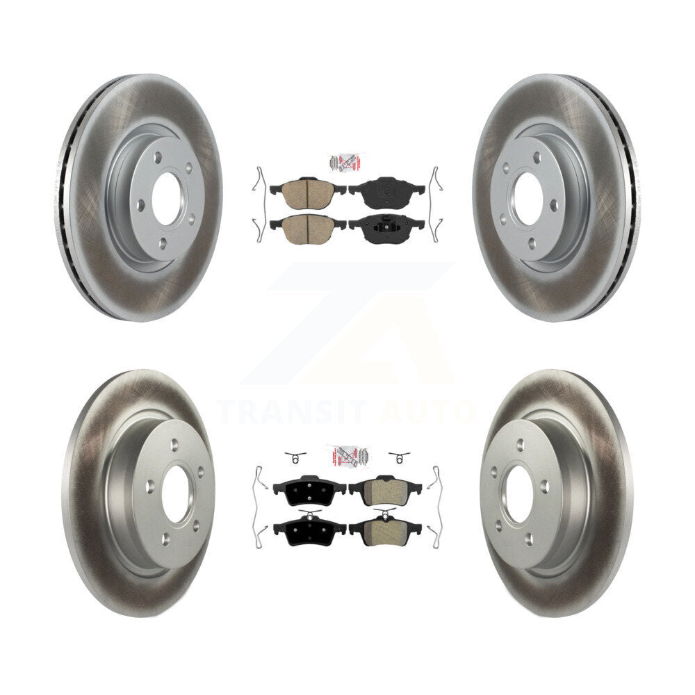 Disc Rotors and Ceramic (Front) & Semi-Metallic (Rear) Brake Pads Kit-KGA-102429 - Kit.bestparts.ca