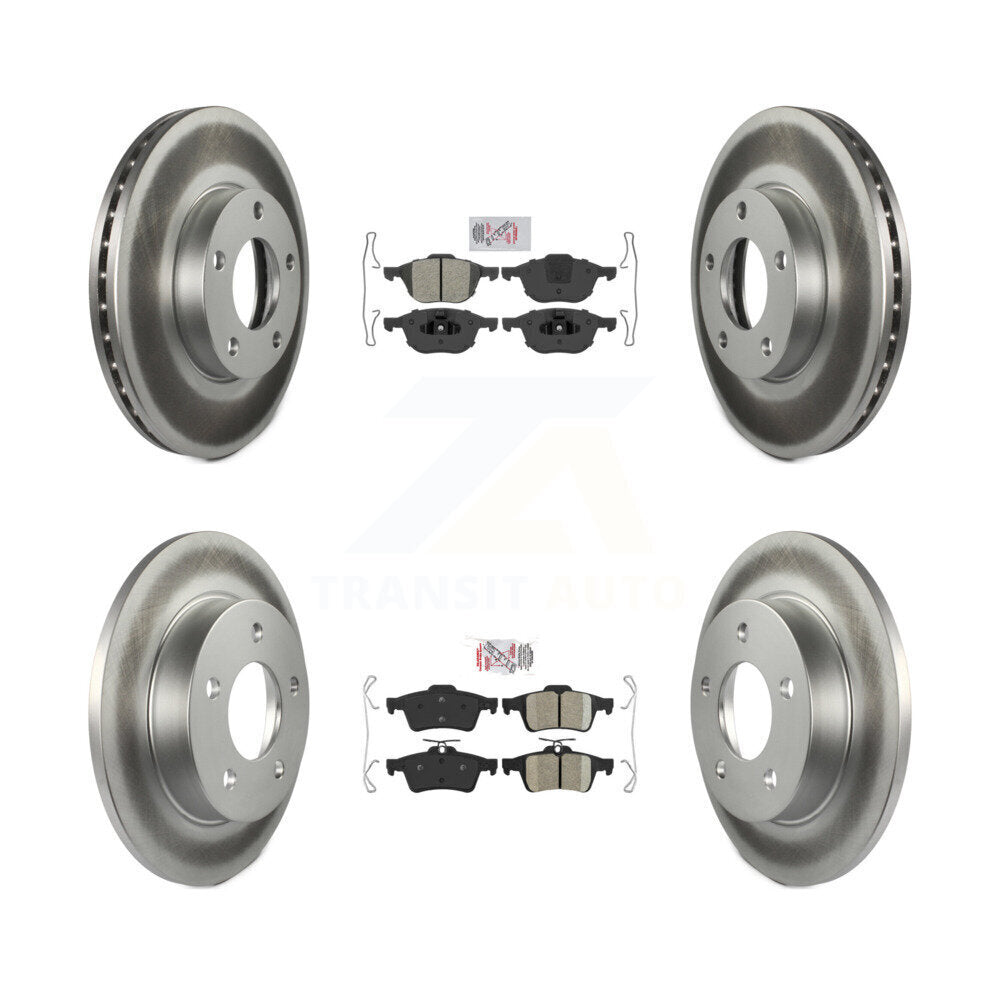Disc Rotors and Semi-Metallic (Front) & Ceramic (Rear) Brake Pads Kit-KGA-102433 - Kit.bestparts.ca