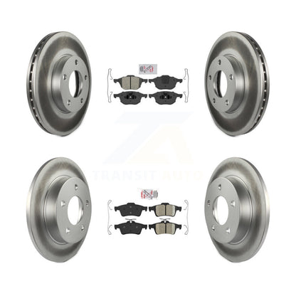Disc Rotors and Semi-Metallic (Front) & Ceramic (Rear) Brake Pads Kit-KGA-102433 - Kit.bestparts.ca