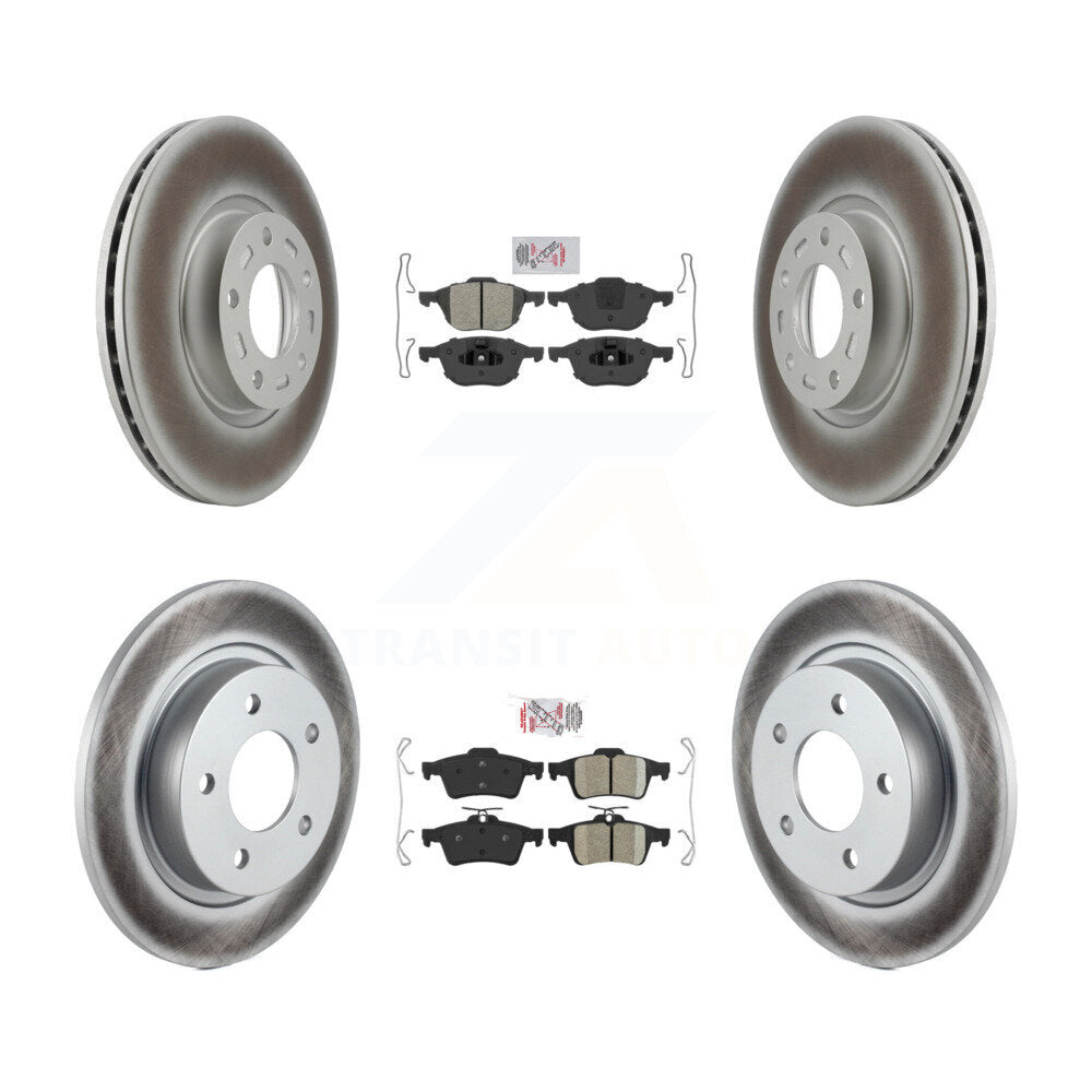 Disc Rotors and Semi-Metallic (Front) & Ceramic (Rear) Brake Pads Kit-KGA-102435 - Kit.bestparts.ca