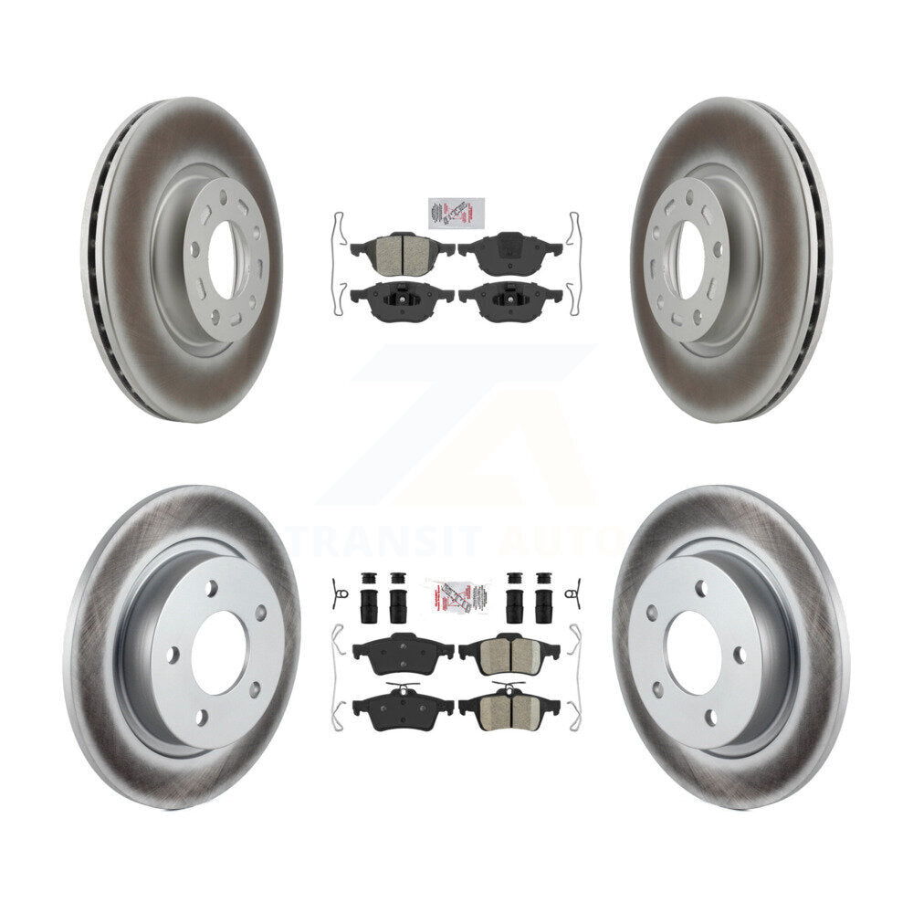 Disc Rotors and Semi-Metallic (Front) & Ceramic (Rear) Brake Pads Kit-KGA-102440 - Kit.bestparts.ca