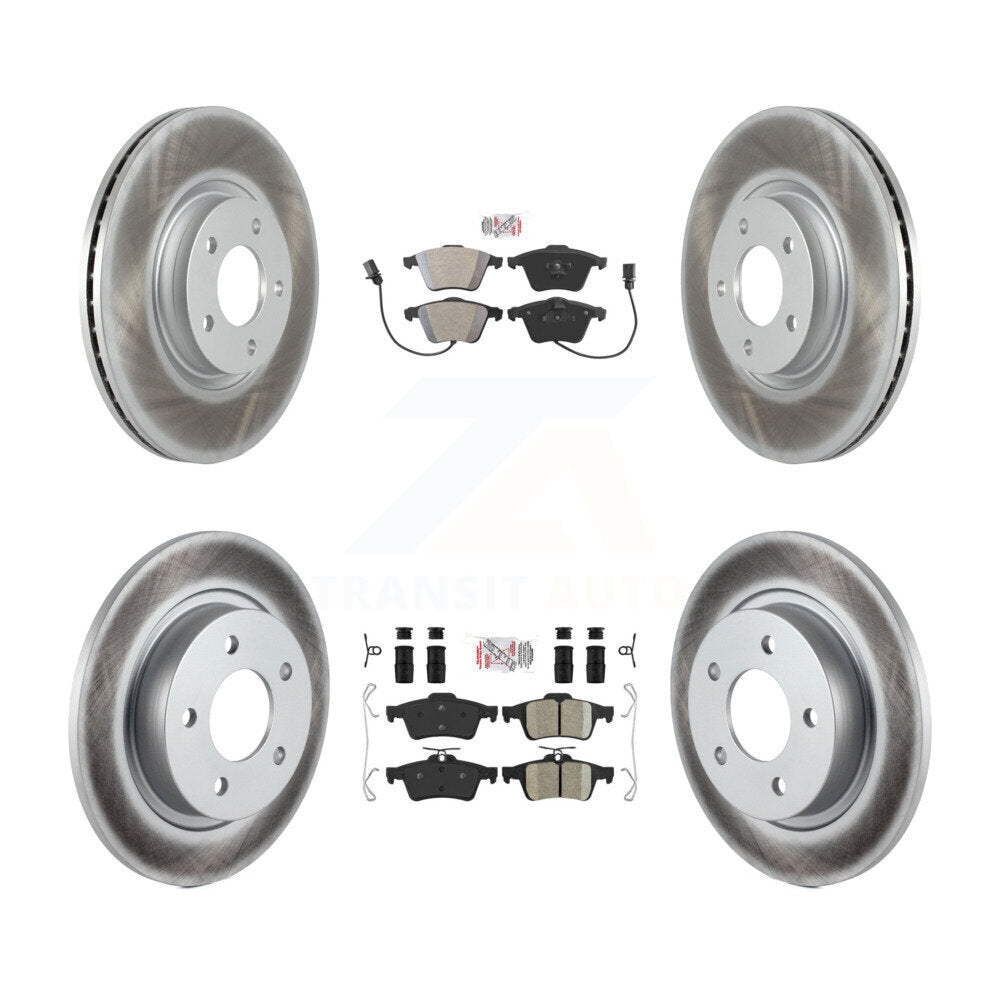 Disc Rotors and Semi-Metallic (Front) & Ceramic (Rear) Brake Pads Kit-KGA-102442 - Kit.bestparts.ca