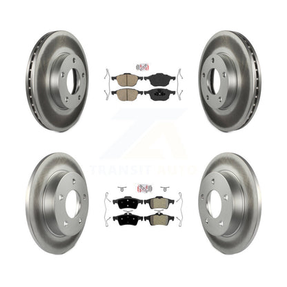 Disc Rotors and Ceramic (Front) & Semi-Metallic (Rear) Brake Pads Kit-KGA-102444 - Kit.bestparts.ca