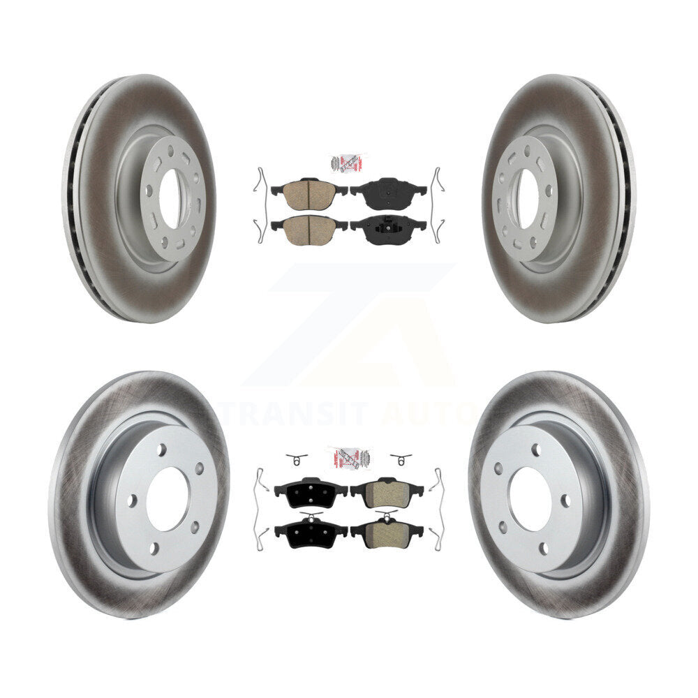 Disc Rotors and Ceramic (Front) & Semi-Metallic (Rear) Brake Pads Kit-KGA-102446 - Kit.bestparts.ca Kit.bestparts.ca