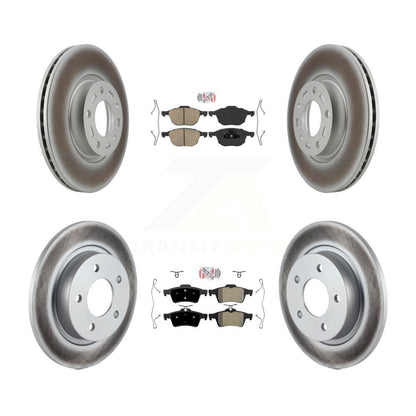 Disc Rotors and Ceramic (Front) & Semi-Metallic (Rear) Brake Pads Kit-KGA-102446 - Kit.bestparts.ca