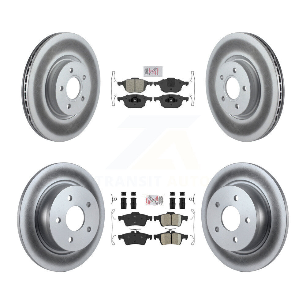 Disc Rotors and Semi-Metallic (Front) & Ceramic (Rear) Brake Pads Kit-KGA-102456 - Kit.bestparts.ca Kit.bestparts.ca