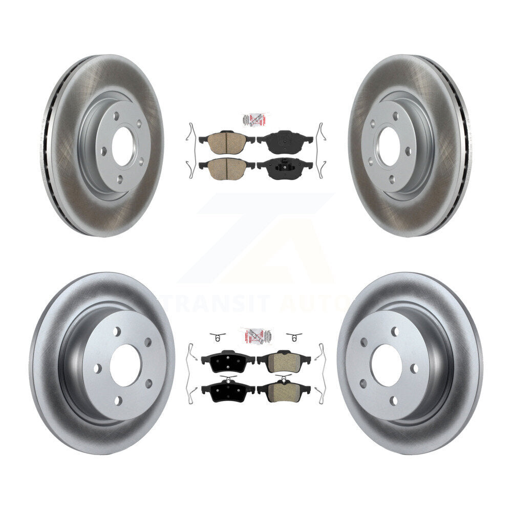 Disc Rotors and Ceramic (Front) & Semi-Metallic (Rear) Brake Pads Kit-KGA-102461 - Kit.bestparts.ca Kit.bestparts.ca