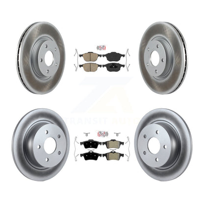 Disc Rotors and Ceramic (Front) & Semi-Metallic (Rear) Brake Pads Kit-KGA-102461 - Kit.bestparts.ca