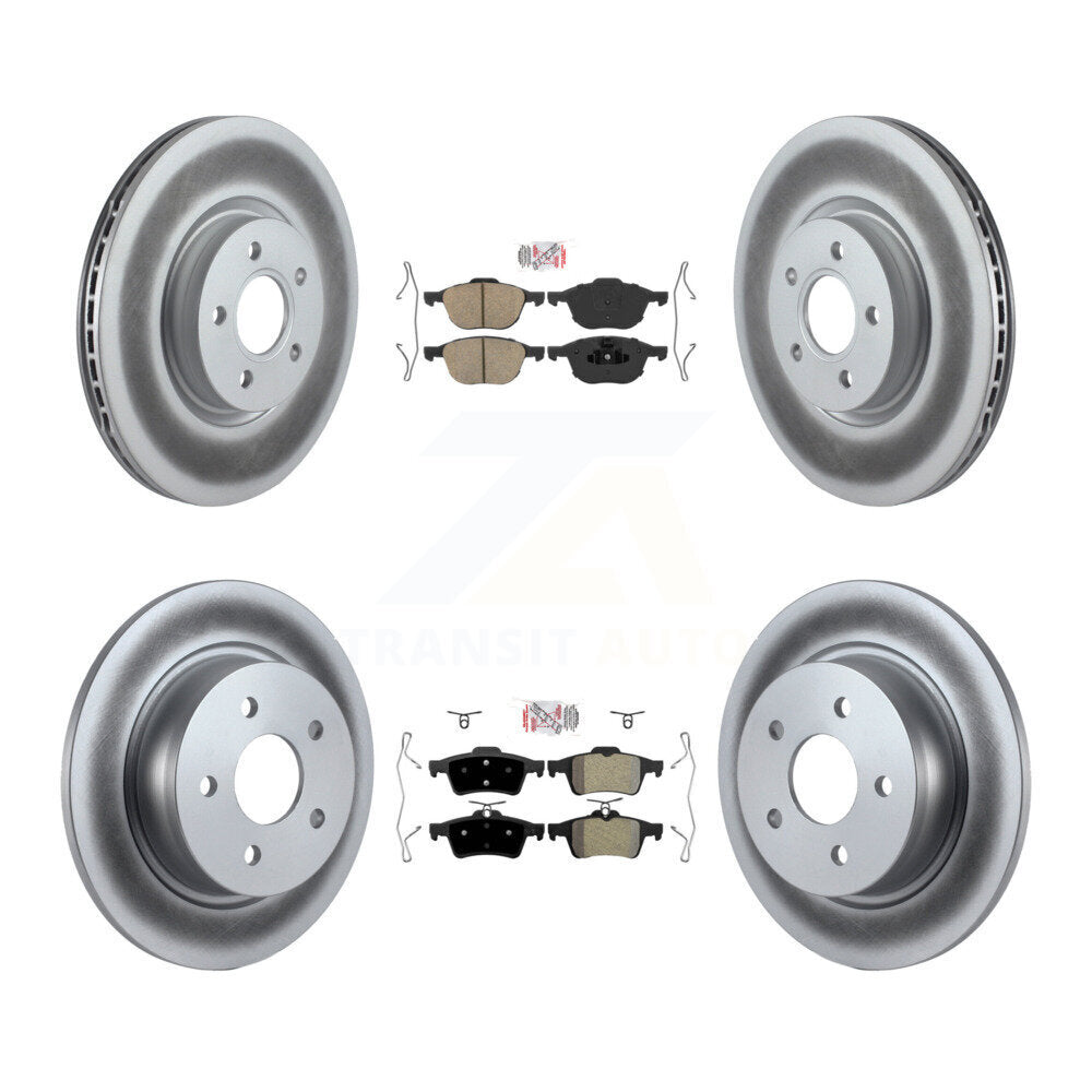 Disc Rotors and Ceramic (Front) & Semi-Metallic (Rear) Brake Pads Kit-KGA-102463 - Kit.bestparts.ca Kit.bestparts.ca