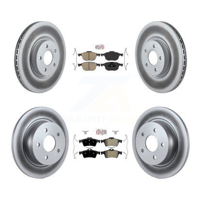 Disc Rotors and Ceramic (Front) & Semi-Metallic (Rear) Brake Pads Kit-KGA-102463 - Kit.bestparts.ca